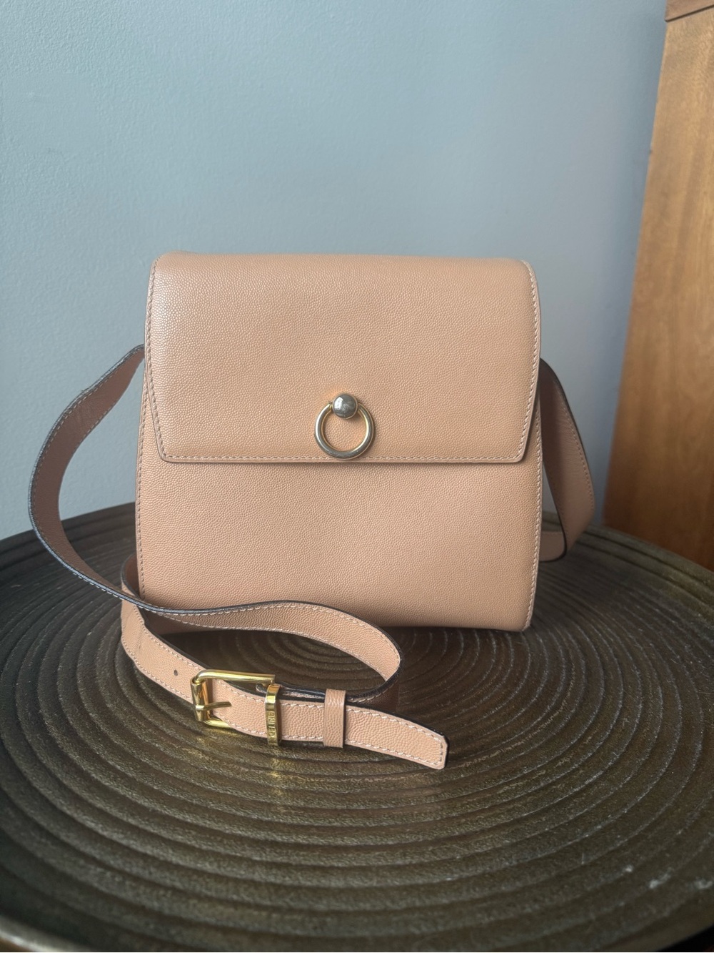Vintage 1994 Celine Paris Crossbody Bag - Authentic Old Céline Leather Purse
